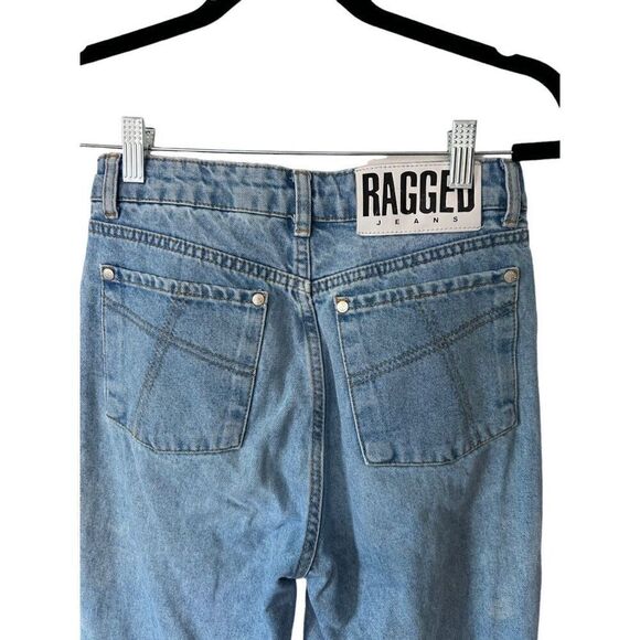 The Ragged Priest High-Rise Vintage Mom 100% Cotton Light Wash Jeans size 26 - Picture 6 of 8